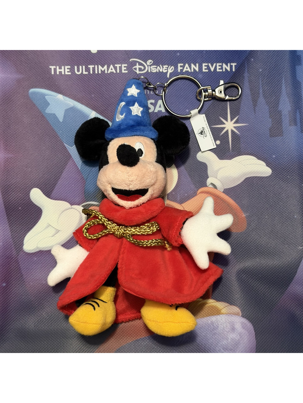 Disney D23 2026 MOG Mickey's of Glendale WDI Sorcerer Mickey Plush Keychain
